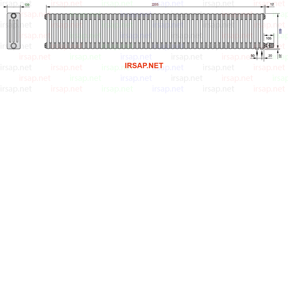 Радиатор IRSAP Tesi 40600/49 T26 CL 01
